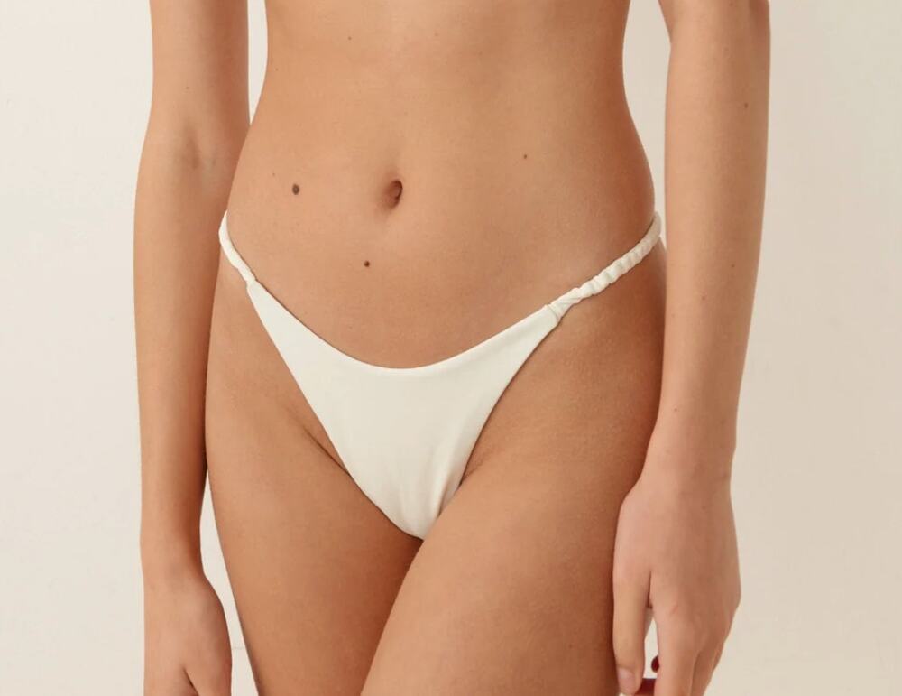 Palm Swim+Resort Kiki Brazilian Bottom - Ivory - Ivory US sz 10